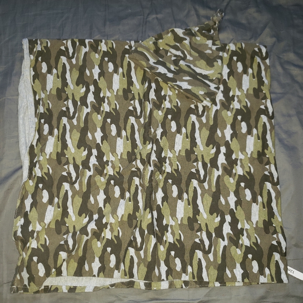 Camo Swaddle w/ Matching Hat